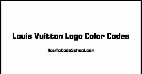 louis vuitton hex code